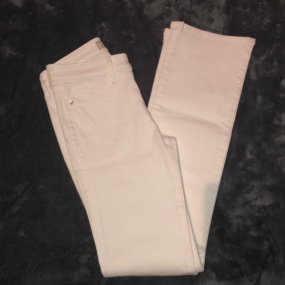 Abercrombie & Fitch White Jean low-rise skinnyboot